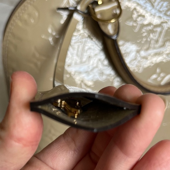 Louis Vuitton Alma PM Dune Monogram Embossed Vernis Patent Leather - Picture 12 of 16